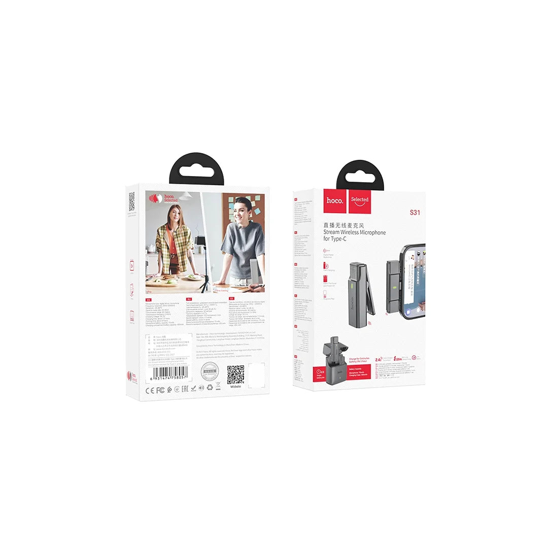 Hoco S31 Wireless Microphone Type-C